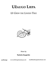 Uzaugo Liepa SSAA choral sheet music cover